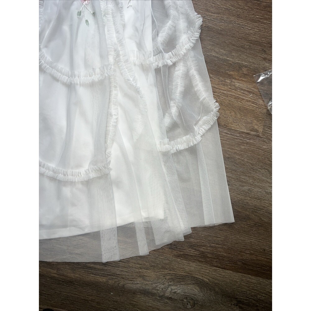 NWT Mac Duggal 9137 Ivory Floral Embellished High Neck Sz 8 - Picture 15 of 16